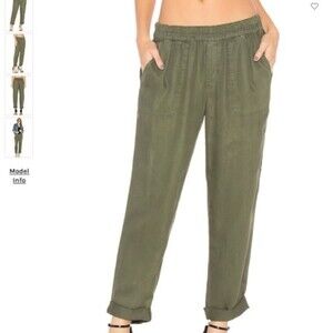 JOIE Saphine Jogger Pant in olive green pull-on pants SIZE XL REVOLVE
